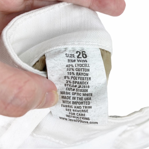 Anthro Level 99 Janice Ultra Skinny Jeans White 26 - Picture 5 of 6